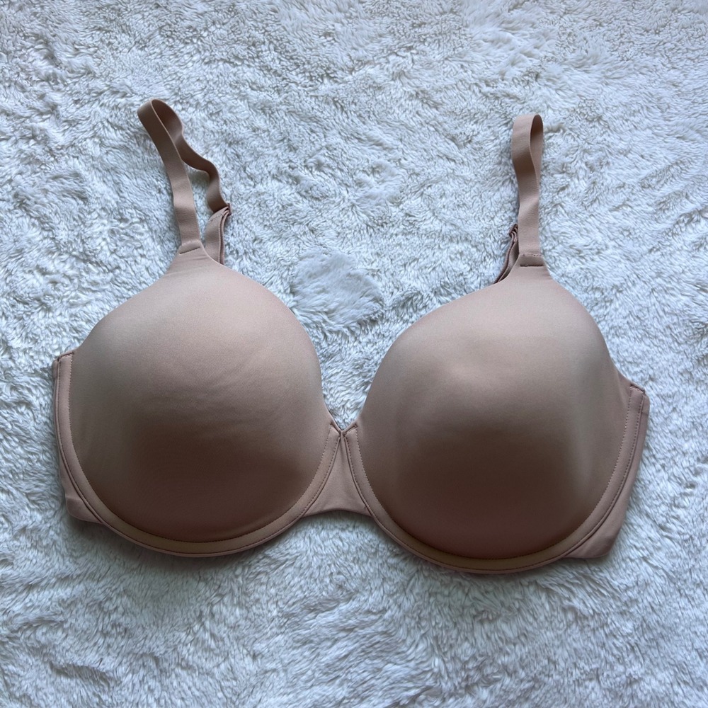 SKIMS Fits Everybody T-Shirt Bra Size 36DD Clay Nude Underwire Seamless PO23299 - Picture 3 of 9